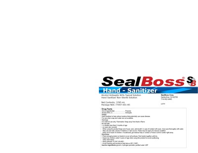 3785 mL Label (Hand Sanitizer Label3785)